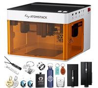 ATOMSTACK P1 Máquina de Grabado Láser Dual, Cortadora Láser Mini con Láser de Diodo 5W y Láser Infrarrojo 1.2W, Grabadora Portátil para Madera, Metal, Plástico, Acrílico, Cuero y Cerámica