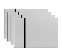 ATOMSTACK Placa de plástico de doble color, 4 unidades de 20 x 30 cm (12 x 8 pulgadas), grabado láser, color metálico, placas acrílicas para carteles personales individuales, insignias, bricolaje