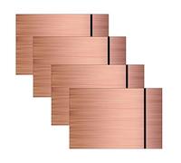 ATOMSTACK Placa de plástico de doble color, 4 unidades de 20 x 30 cm (12 x 8 pulgadas), grabado láser, pintura metálica, placas acrílicas para carteles personales individuales, insignias, bricolaje