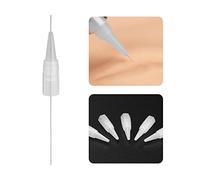 ATOMUS 100pcs Tattoo Eyebrow Needle and Tip Set Disposable Microblading Needles 1R for Tattoo Machine Permanent Makeup Lips Eyeliner