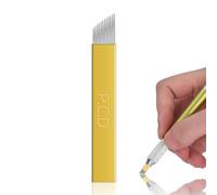 atomus 50 pieza Micro Blading permanente agujas 3d Make Up Cejas Tattoo Needle Pen PCD 12 Pins Cejas Kit