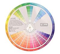 ATOMUS Color Wheel Color Mix Guide 9.05 inch Tattoo Pigment Chart Supplies for Paint Permanent Eyebrow Lip Body Tattoo