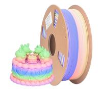 ATOMUS Filamento mate para impresora 3D Rainbow PLA de 1,75 mm, superficie mate multicolor, bobina de 1 kg (2,2 lbs), cambio de color rápido de macaron arcoíris, adecuado para la mayoría de impresoras
