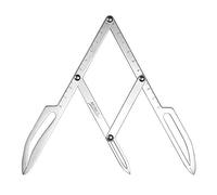 ATOMUS Inoxidable Calibre Ceja Shaping Golden Ratio Pinzas Microblading Herramienta Flexible ExtraíBle Regla Permanente Maquillaje