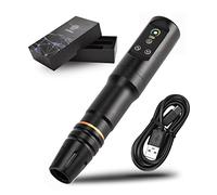 ATOMUS Orange Wireless Tattoo Machine Wireless Tattoo Pen Coreless Motor Rotary Tattoo Machine Colorful Light Battery Power for Tattoo Body Art XUANCAI