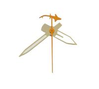 ATOMUSERLY 1 Juego de Agujas Luminosas C3 Tipo tiburón for Segundos, repuestos compatibles con Relojes Movimiento NH34, NH35, NH36 y NH38(22 Silver Yellow)