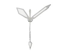 ATOMUSERLY 1 Juego de Agujas NH35 for Relojes con Movimiento NH34, NH36, NH38, 4R, 7S y 7002. Agujas Luminosas Verdes patrón Diamante C3(Silver Orange)