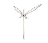 ATOMUSERLY 1 Juego de manecillas Luminosas Verdes C3 for Relojes NH35, con punteros Rojos y Negros for Movimientos NH34, NH36, NH38, 4R 7S(Silver)