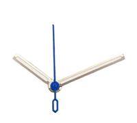 ATOMUSERLY 1 Juego de manecillas NH35 Oro Rosa y Plata, Puntero Luminoso Verde/Azul, Compatible con Movimientos NH34 NH36. Pieza Repuesto(10 Blue Lume)