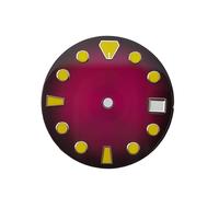ATOMUSERLY 1 Pieza 28,5mm NH35 Dial gradiente Amarillo púrpura Verde Sunburst for Movimiento automático(YWZ-N-26)