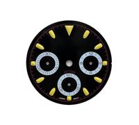 ATOMUSERLY 1 Pieza 29,5mm S Logo Panda DTN Dial Fit VK63 Movimiento Verde Luminoso Colorido Accesorios de Reloj(W-D-879)