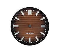 ATOMUSERLY 1 Reloj Luminoso Azul con Esfera de 30,5mm Apto for Accesorios Movimiento NH35(23)