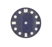 ATOMUSERLY 1 Unidad de Esfera Luminosa Azul Cielo Estrellado 28,5mm Adecuada for Accesorios Reloj Movimiento NH35/36 4R 6R/7s(Dial- 5)