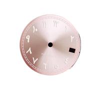 ATOMUSERLY Accesorio de números arábigos con Logotipo Dial S, 28,5mm, Realmente Adecuado for luz Nocturna Verde Movimiento NH35/NH36, 1 ud(4-Dial)