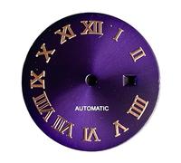 ATOMUSERLY Ajuste for NH05A NH05, Movimiento automático, Esfera de Reloj 24,5mm, índice Diamante Concha nácar, Pieza for Mujer, 1 ud(Purple)
