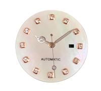 ATOMUSERLY Ajuste for NH05A NH05, Movimiento automático, Esfera de Reloj 24,5mm, índice Diamante Concha nácar, Pieza for Mujer, 1 ud(Shell dial Set)