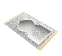 ATOMUSERLY Alfombra De Oración con Diseño Mezquita, Estera Viaje Portátil Lavable Plegable for Niños, Regalo Eid, 1 Ud(YLB-2,80x120cm(32x47inch)