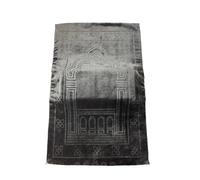 ATOMUSERLY Alfombra for El Hogar Y La Sala De Estar, Tapete Oración con Estampado Grueso, Antideslizante, Cómoda Alargada, 8cm, 1 Ud(Black)