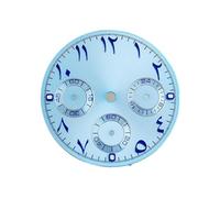 ATOMUSERLY Dial S Logo 29mm Montgomery for Movimiento VK63, 6 Insignias, Reloj C3, cronógrafo Luminoso, 1 ud(2,NO Logo)