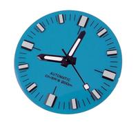 ATOMUSERLY Esfera de Reloj 28,6mm for NH35 NH36 ETA2824 PT5000 SW2000 ST2130, Caja Tortuga 42mm, Mano Naranja, 1 ud(Blue dial Hand,Fit nh35 nh36)