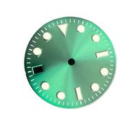 ATOMUSERLY Esfera de Reloj 29mm for Movimiento NH35, Fecha a Las 9 en Punto, Repuesto Esfera Luminosa Verde, Pieza, 1 ud(Blue)