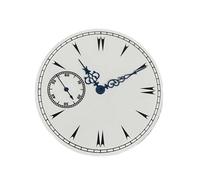 ATOMUSERLY Esfera de Reloj 38,8mm y manecillas, Caras Blancas esmaltadas, sin Accesorios Luminosos for Movimiento ETA 6497 ST3600, 1 ud(C)