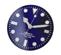 ATOMUSERLY Esfera de Reloj estéril 29mm for NH35 NH36A NH70 NH72 Sunburst, Verde/Azul, 330 pies, Piezas Luminosas for Buzo, 1 ud(Blue Set)