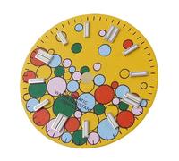ATOMUSERLY Piezas de Esfera Reloj con Globo Acero, sin Logotipo, for NH35, NH36, NH37, NH38, NH39, Movt, 29mm, índice Luminoso, Borde Plateado, 1 ud(Yellow dial,For nh35 nh36)
