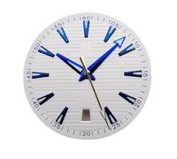 ATOMUSERLY Piezas de Reloj Luminosas 33,5mm, manecillas Esfera aptas for Calendario Las 6 en Punto, Movimiento NH35, 1 ud(White)
