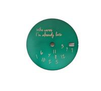 ATOMUSERLY Reloj con Esfera de 28,5mm, a quién le Importa, ya Estoy Tarde, Piezas for Accesorios faciales Movimiento NH35/36, 1 ud(Blue)