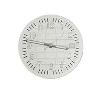 ATOMUSERLY Reloj Luminoso Verde con manecillas, Esfera de 32mm, Puntero for Movimiento NH35/NH36/4R/7S, Piezas Caras Calendario único, 1 ud(White)