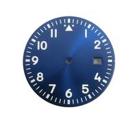 ATOMUSERLY Reloj Pc de 34mm, Esfera DIT, Estilo piloto Luminoso estéril, Apto for Caja Movimiento NH35 NH36(Blue)