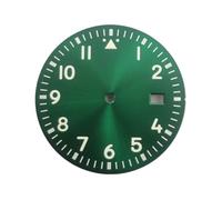 ATOMUSERLY Reloj Pc de 34mm, Esfera DIT, Estilo piloto Luminoso estéril, Apto for Caja Movimiento NH35 NH36(Green)