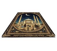 ATOMUSERLY Tapetes Antideslizantes Lavables for El Suelo, Tapete for Oración, Decoración del Templo, Suave Y Esponjoso, Ramadán, 1 Ud(306-5,Custom Contact us)