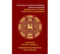 Atonement in Lutheran Orthodoxy: Johannes Quenstedt