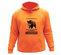 AtooDog - Sudadera de caza en todos los egales, jabalí, Hombre, naranja, medium