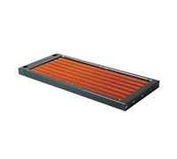 ATooi Radiador de Cobre súper Fino de 2x140MM, 280MM, 17MM de Espesor for Carcasa A4, Mini Kit de refrigeración por Agua for computadora, disipador de Calor de construcción en Bucle G1/4" (Color : Bl