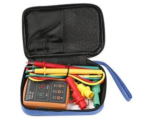 ATOPLEE 3 Secuencia de Fase Presencia rotación Tester Indicador Detector Meter con LED y el zumbador 60V ~ 600V (3 Fase AC)
