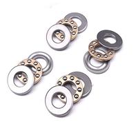 atoplee 4pcs miniatura axial Ball Thrust rodamientos F8 - 22 M 8 * 22 * 7 mm