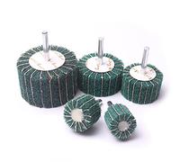 ATOPLEE 5pcs 25/30/40/50 / 60mm grueso paño grueso y suave de la aleta Interleaf ruedas de lijado Pad para herramientas rotativas