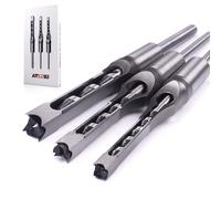 ATOPLEE Brocas cuadradas para madera, 3 brocas cuadradas para carpintería HSS, diámetro del agujero 5/16 pulgadas (8 mm), 3/8 pulgadas (9,5 mm), 1/2 pulgadas (12,5 mm) (todos los tamaños)