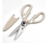 atopo Tijeras de Cocina, Tijeras Cocina Multifunción, Tijeras Cocina Profesionales Funda Protectora para Cuchilla, Acero Inoxidable Tijeras para Pollo, Carne, Verduras, Hierbas, Barbacoa (Caqui)