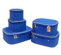 atorakushon Juego de 5 bolsas de cosméticos grandes, medianas y pequeñas, caja de maquillaje para mujer, bolsa de aseo personal, organizador de almacenamiento, lavable, impermeable, para niñas, con