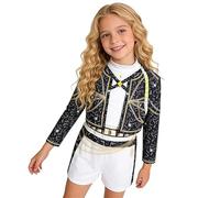 Atorcher Disfraces de demonio para niños, cazadores, cosplay, cantantes pop, fiesta de Halloween, trajes de anime, fiesta de Navidad, carnaval, uniforme para niños (3-4 años, D01)