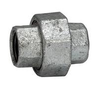 Atornillado 330, sellado plano, IG/IG, Rp/Rp 3, junta NBR, velocidad de funcionamiento. -20 °C hasta 200 °C, fundición maleable negra, galvanizado al fuego.