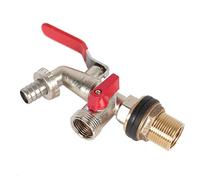 Atornillado para depósito + grifo de 16 mm, rosca 1/2 pulgadas IG 3/4 AG (H01F01)