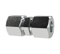 Atornillado recto, diámetro exterior del tubo de 20 mm, PN bar 400, SW1 36, SW2 32, acero galvanizado