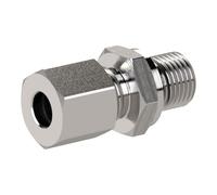 Atornillado recto, junta blanda, G 3/8, diámetro exterior del tubo de 12 mm, PN máx. 315 bar, acero inoxidable 1.4571