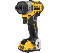 Atornillador a batería dewalt 12v brushless - 2 baterias - maletín tstak, pinza para cinturón, 2 baterías 2ah li-ion, cargador multi-voltaje xr - dcf601d2-qw