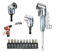 Atornillador angular, accesorio de 105 °, adaptador de ángulo para destornillador inalámbrico, engranaje angular, extensión, portapuntas de eje, taladro eléctrico, destornillador, accesorio
